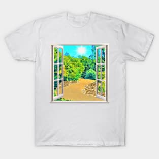 Garden Window View T-Shirt